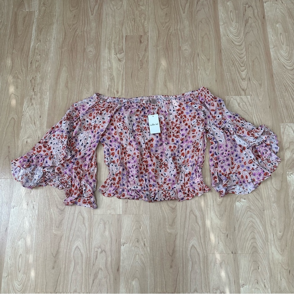 Floral Off-Shoulder Women's Top